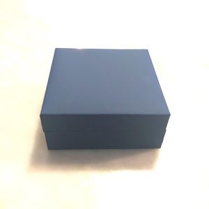 Empty Navy Necklace Container